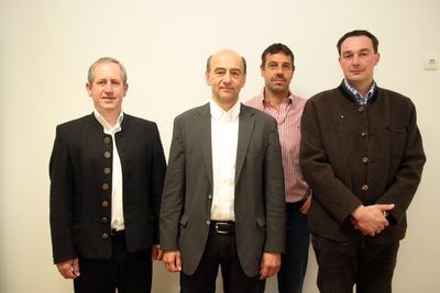 Die neuen Ensdorfer Gemeinderäte v. li. Herbert Scharl (SPD). Viktor Kammer (CSU), Roland Müller (BDL) und Martin Reiser (CSU).
