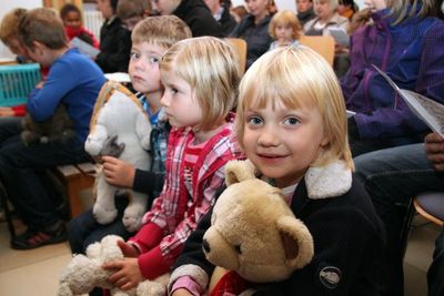 Kindergottesdienst mit Tiersegnung.