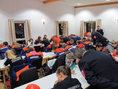 Wissenstest der Feuerwehren.