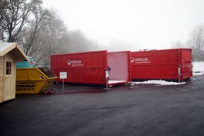 Die neuen Sperrmüllcontainer.