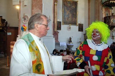 Faschings-Kindergottesdienst.