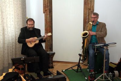 Stefan Huber und Koma Lüderitz sorgten für die musikalische Umrahmung des Festaktes.
