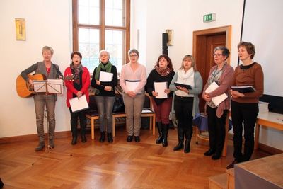 Der „Riedener Dorfgesang“ umrahmte die Dankandacht musikalisch und sorgte auch beim anschließenden Festakt für die passende Musik.