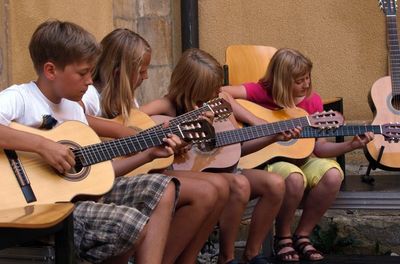 Vorspielabend der Gitarristen und Akkordeonspieler. Vorspielabend der Gitarristen und Akkordeonspieler.