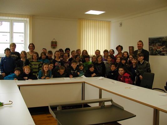 Grundschüler zu Gast im Rathaus.