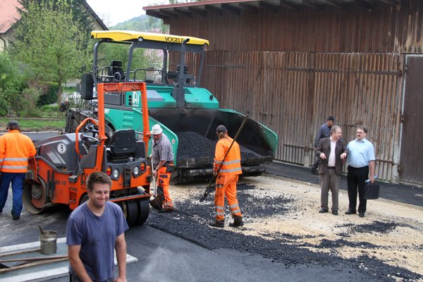 Asphaltierung des Bauhofes.