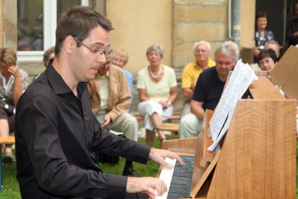 Jiri Levicek überraschte mit Jazzimprovisationen.